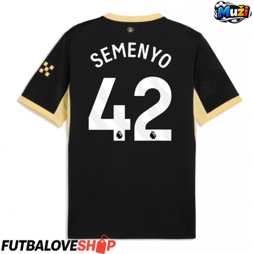 Dres Manchester City Antoine Semenyo #42 Preč 2026-27 Krátky Rukáv
